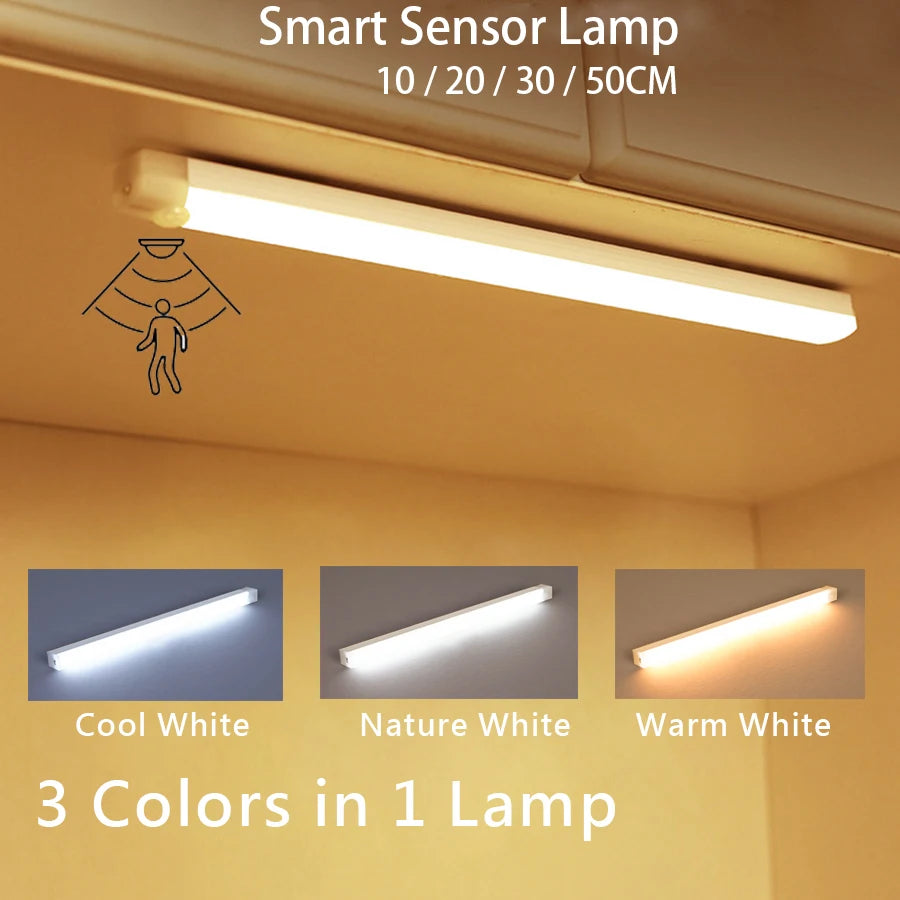 Wireless Motion Sensor LED Strip Light for Kitchen Cabinets and Closets