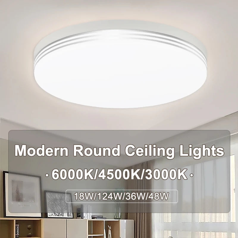Modern LED Flush Mount Ceiling Light for Kitchens and Hallways