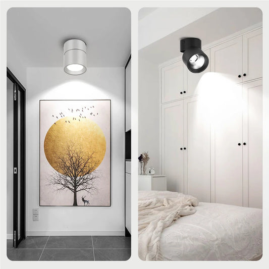 Adjustable LED Downlight with 3 Color Modes for Modern Home Interiors