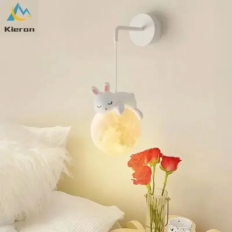 Nordic Moon LED Chandelier for Living Rooms and Modern Bedrooms