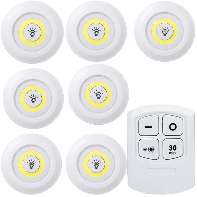 Dimmable LED Under Cabinet Light with Remote for Kitchens and Closets