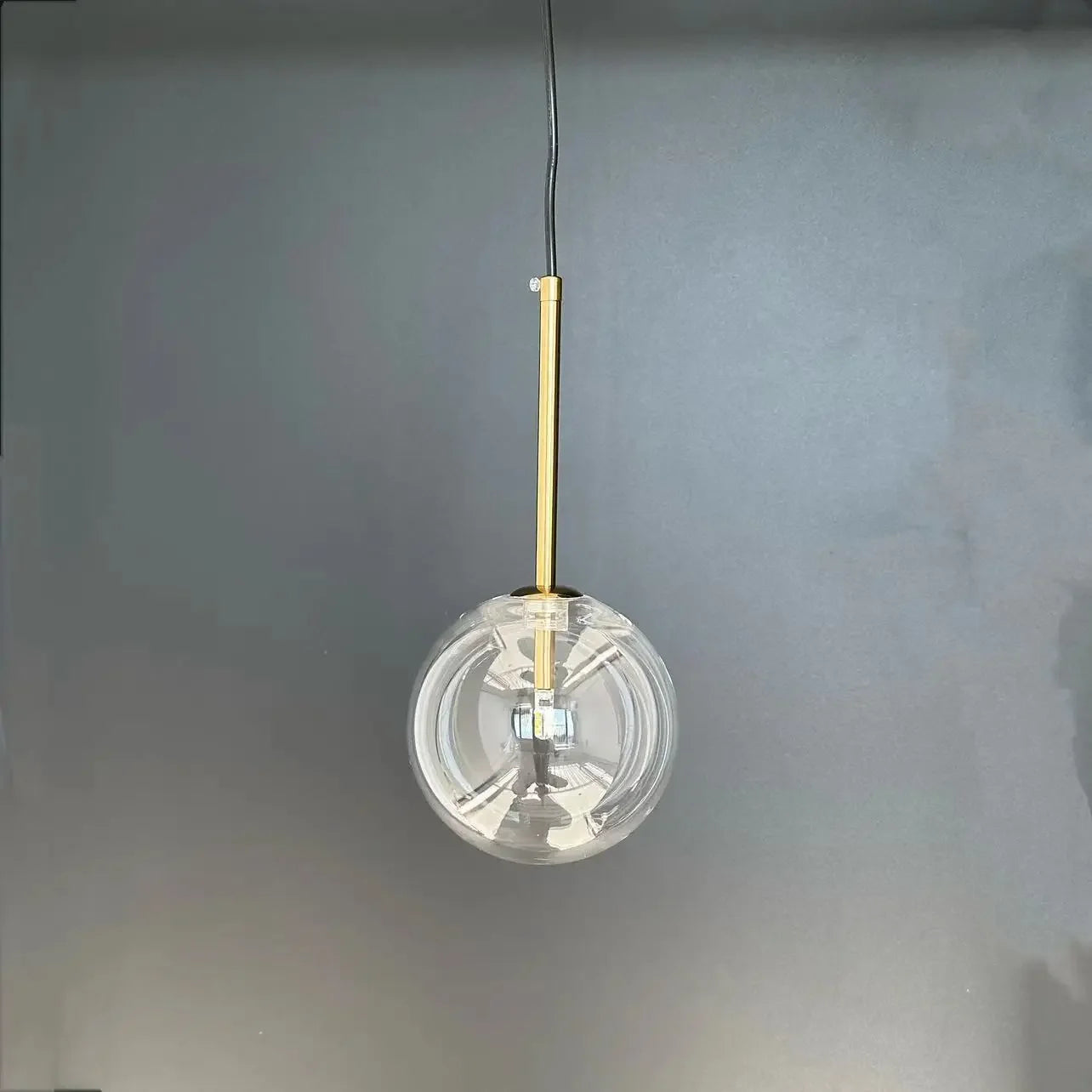 Modern Gold Glass Pendant Light for Contemporary Kitchens and Living Rooms