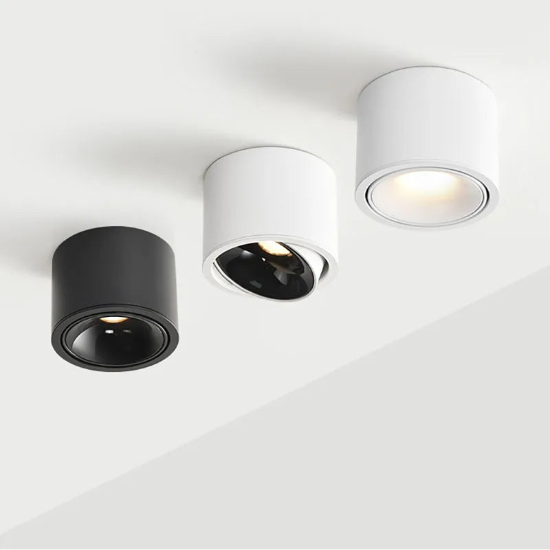 Adjustable Surface Mounted LED Spotlight for Modern Home and Office Lighting