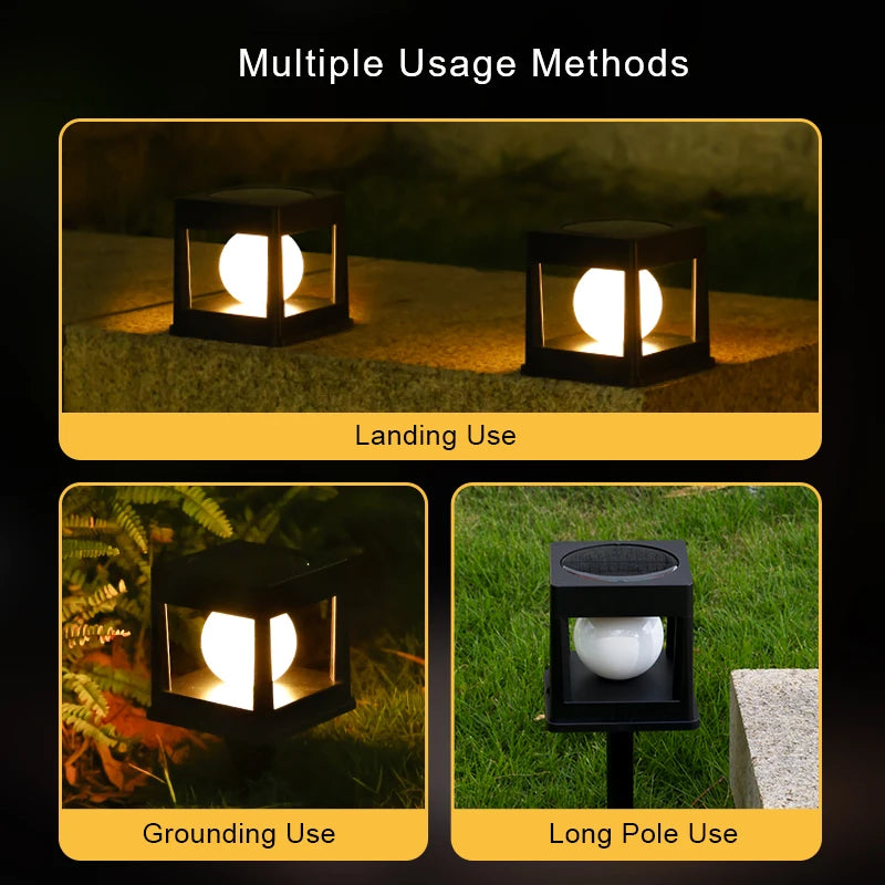 Solar LED Post Cap Light for Garden Fences and Patio Decking