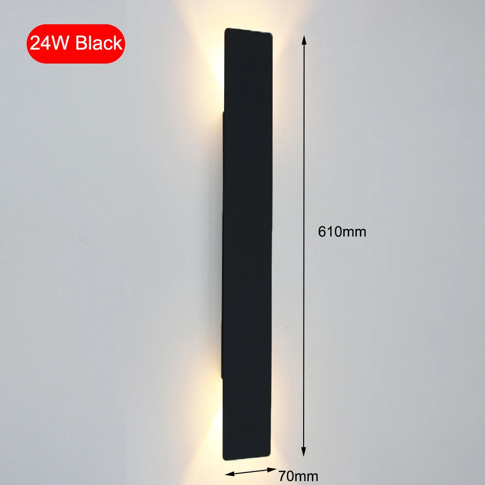 Modern Aluminum Wall Light for Bedrooms Hallways and Contemporary Home Interiors