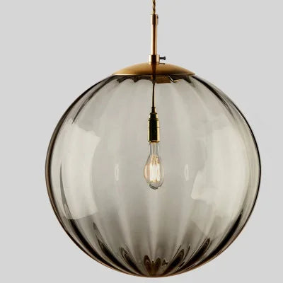Modern Glass Globe Pendant Light for Contemporary Dining and Kitchen Spaces