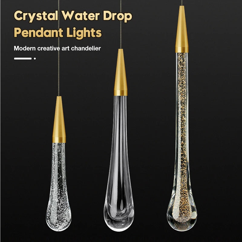 Modern Crystal Pendant Light for Elegant Dining and Living Spaces
