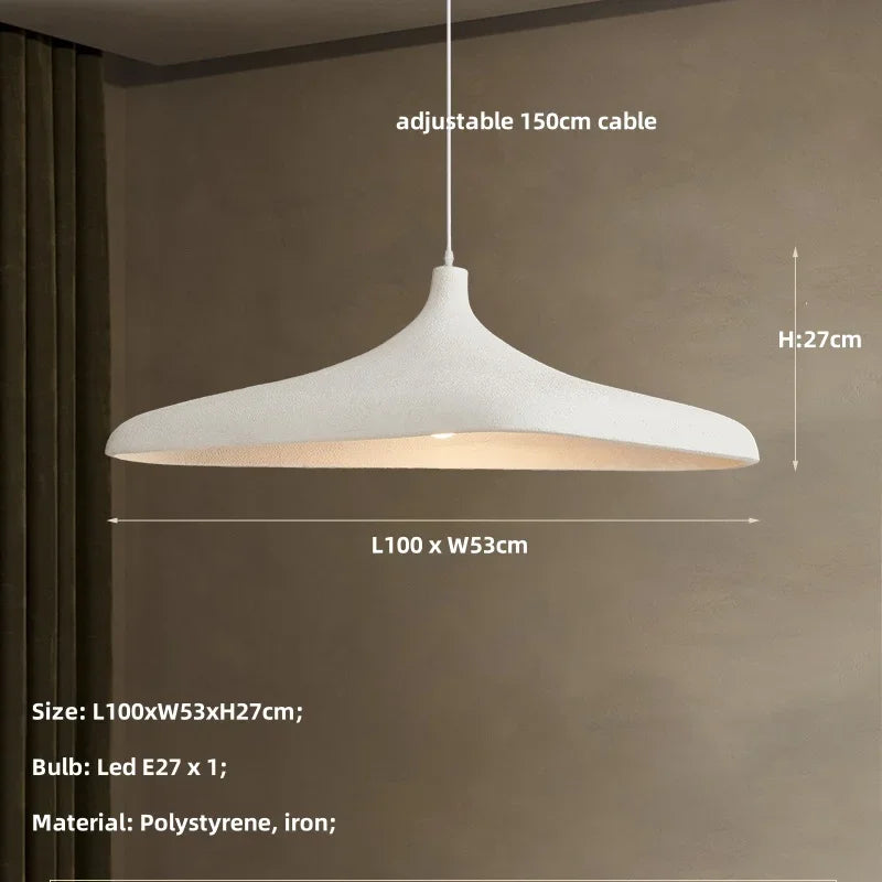 Wabi Sabi Pendant Light for Minimalist Living and Dining Room Decor