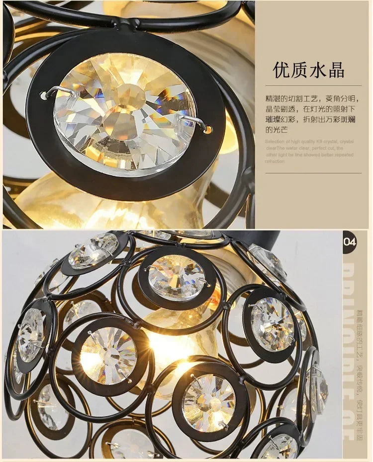 Modern Crystal Pendant Light for Hotel Entryways and Dining Spaces
