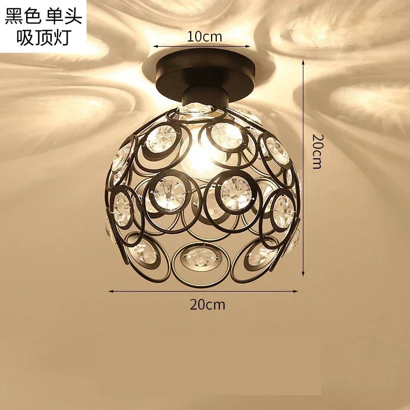 Modern Crystal Pendant Light for Hotel Entryways and Dining Spaces