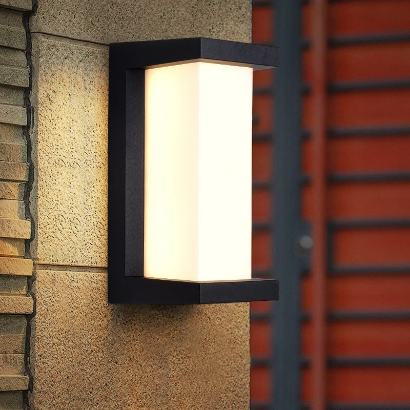 Modern Square LED Wall Sconce for Minimalist Outdoor and Indoor Lighting