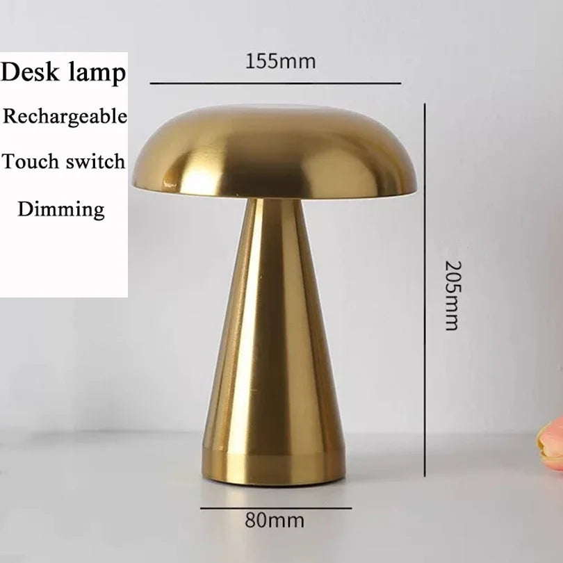 Retro Mushroom Table Lamp for Bedside and Restaurant Ambiance
