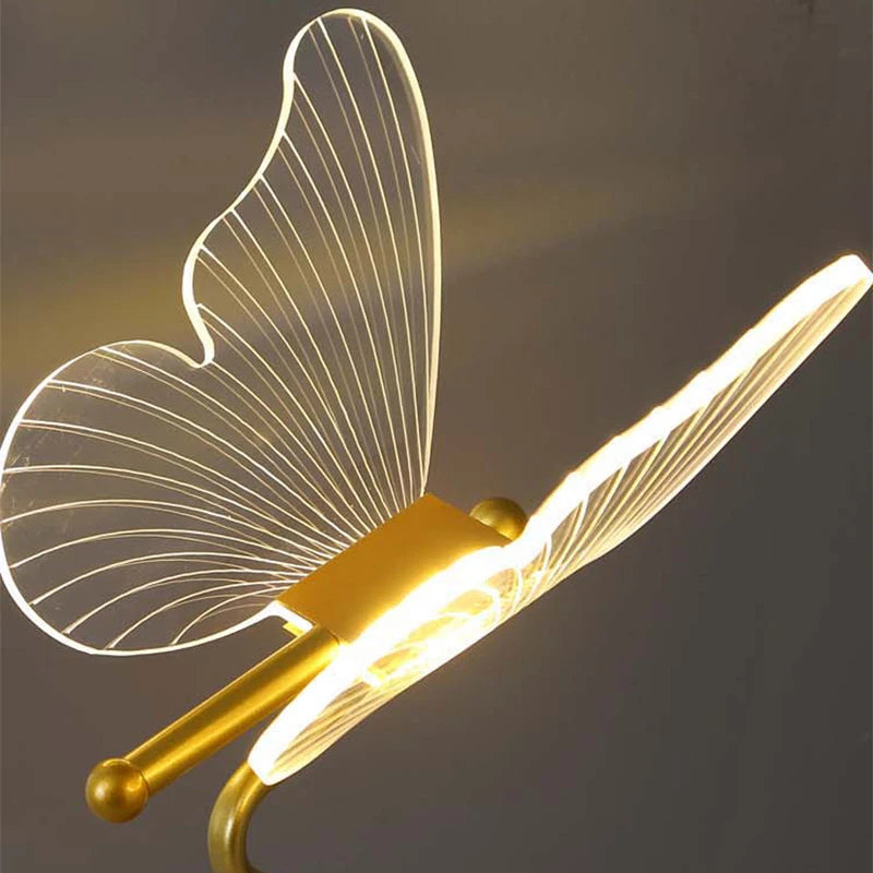 Nordic Butterfly LED Table Lamp for Modern Bedrooms and Hotel Decor