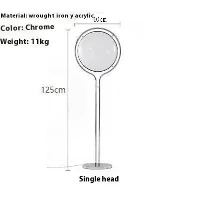 Modern LED Sphere Floor Lamp for Living Rooms and Hotel Suites