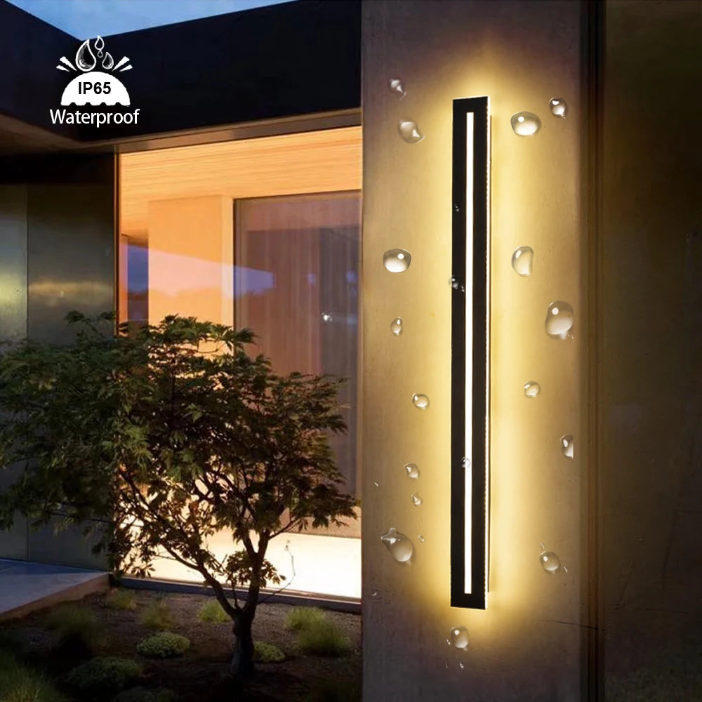 Modern LED Outdoor Wall Sconce for Garden and Exterior Home Lighting