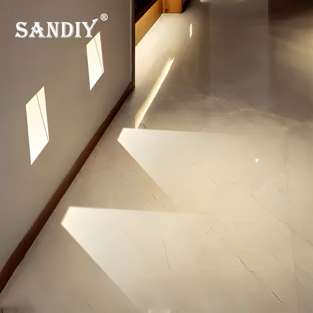Motion Sensor Recessed Wall Light for Modern Staircases and Hallways