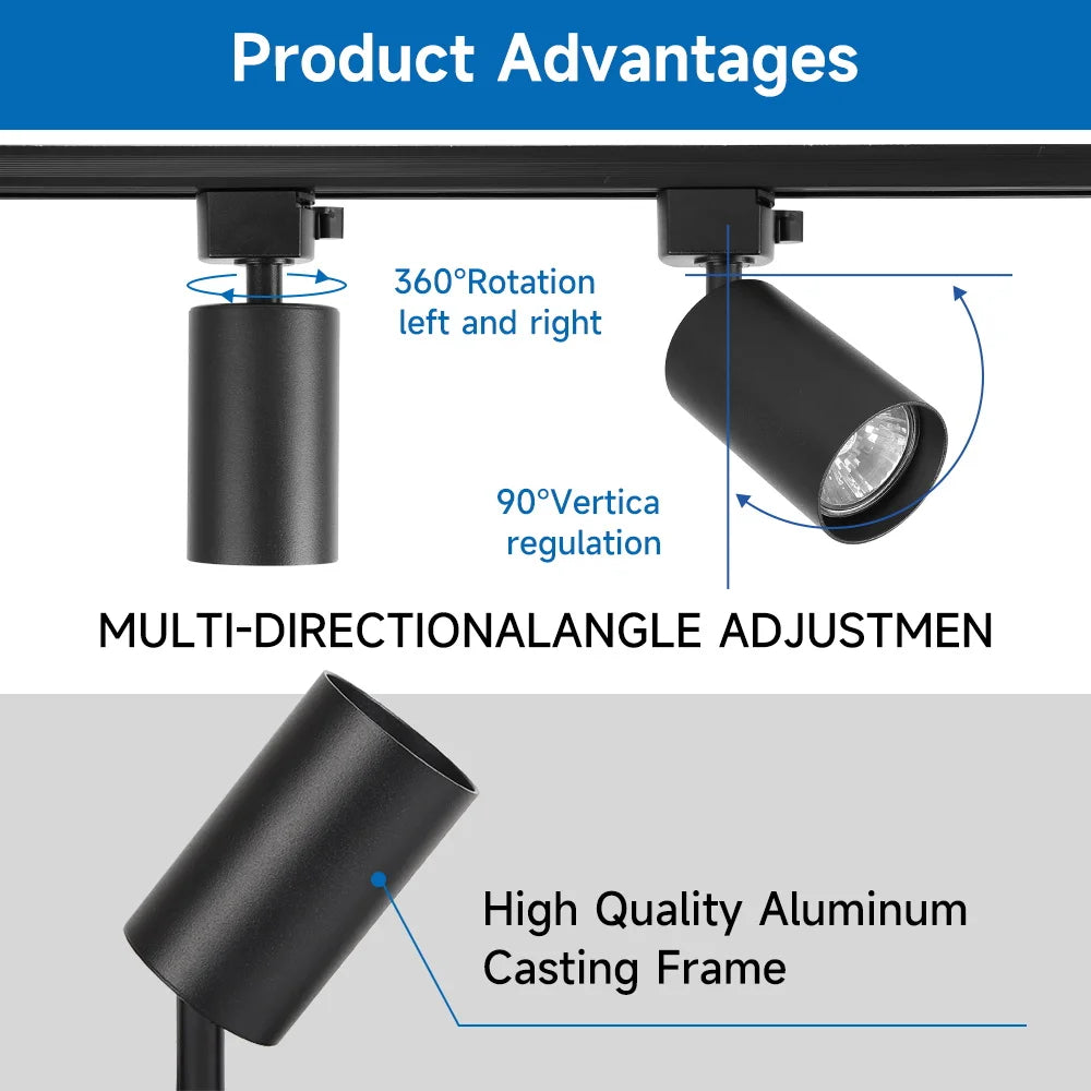 Modern LED Track Lighting Set for Kitchens and Commercial Retail Spaces