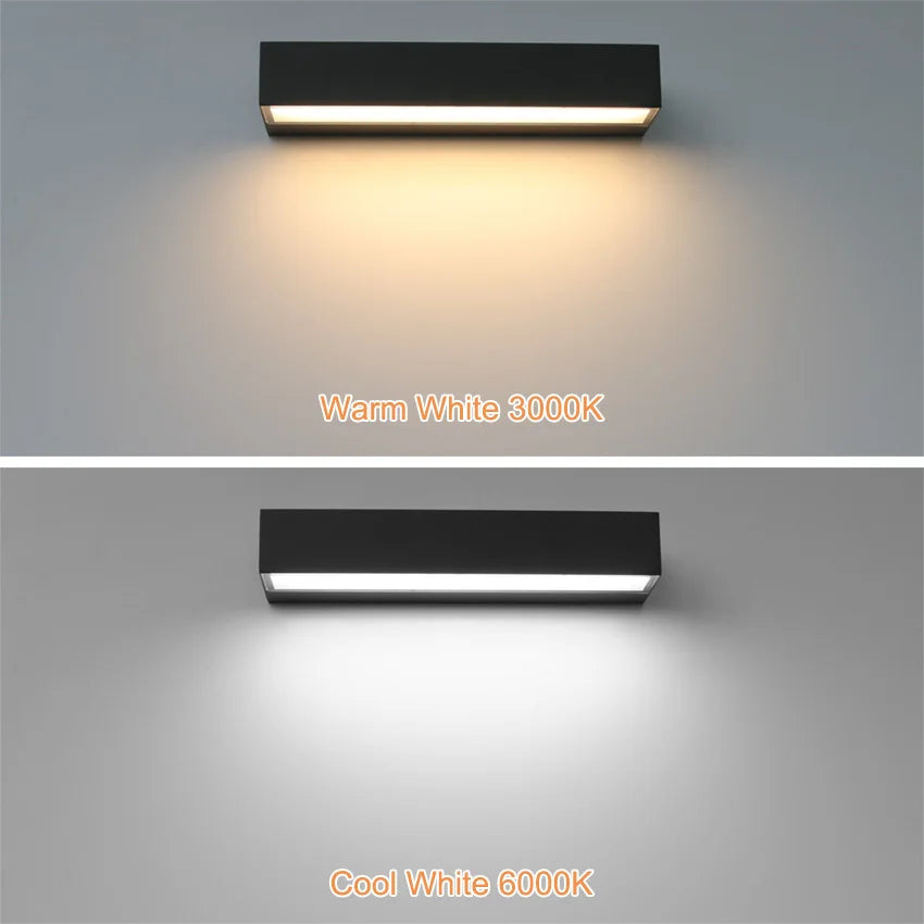 Modern LED Strip Wall Light for Outdoor Garden and Patio Lighting