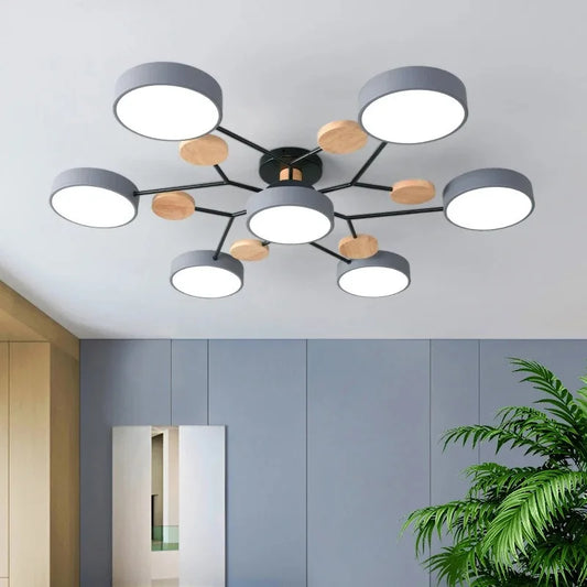 Modern Adjustable LED Chandelier for Living Rooms and Hotel Suites