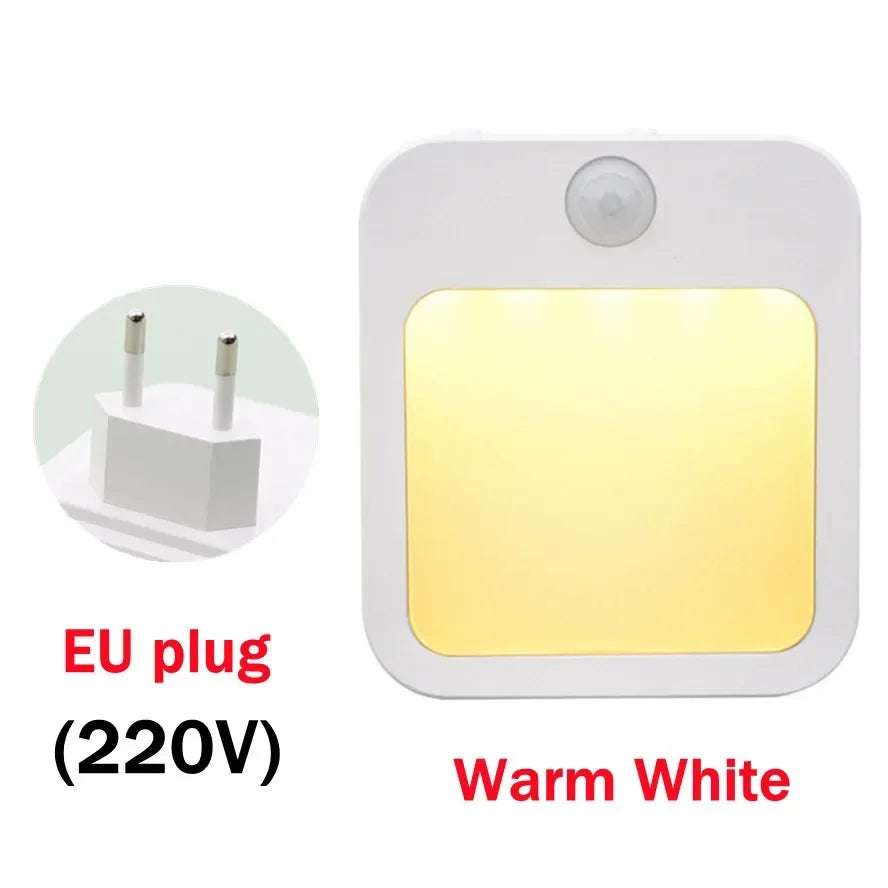 Dimmable Motion Sensor LED Night Light for Bedrooms and Hallways