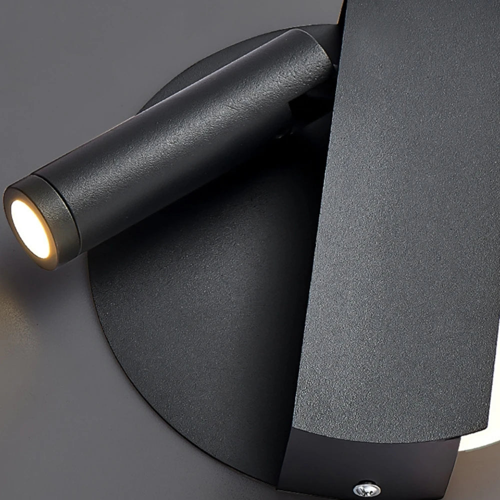 Adjustable Rotating LED Wall Spotlight for Hotel Reading and Bedside Lighting