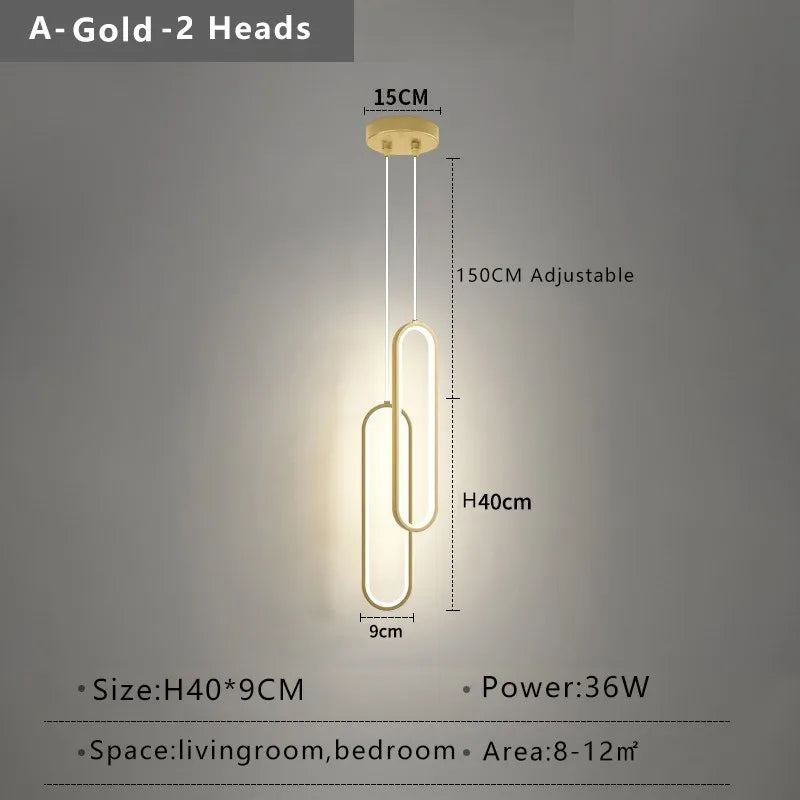 Modern Minimalist LED Pendant Chandelier for Living Rooms and Restaurants