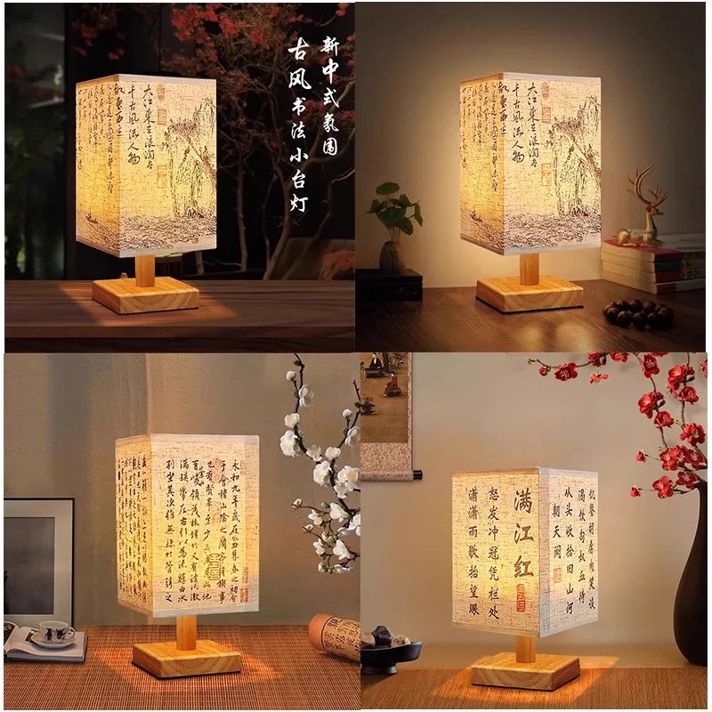 Modern Fabric Table Lamp for Bedroom and Hotel Bedside Ambiance