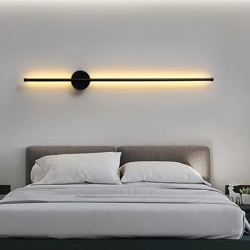 Modern LED Wall Sconce in Gold and Black for Sophisticated Hallways