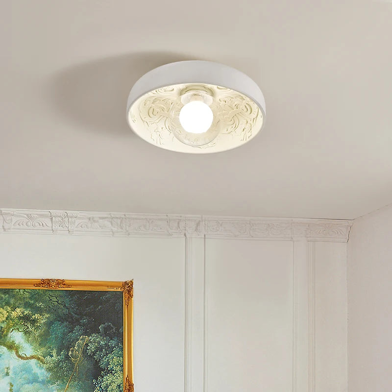 Modern French Cream Ceiling Light for Elegant Bedrooms and Hallways