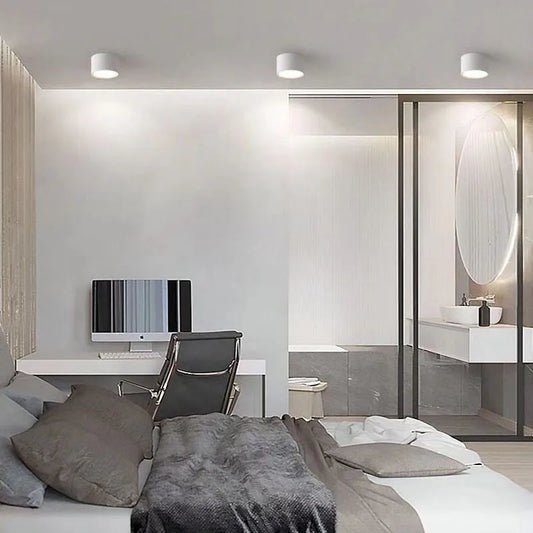 Modern Surface Mounted LED Downlight for Living Room and Bedroom Interiors
