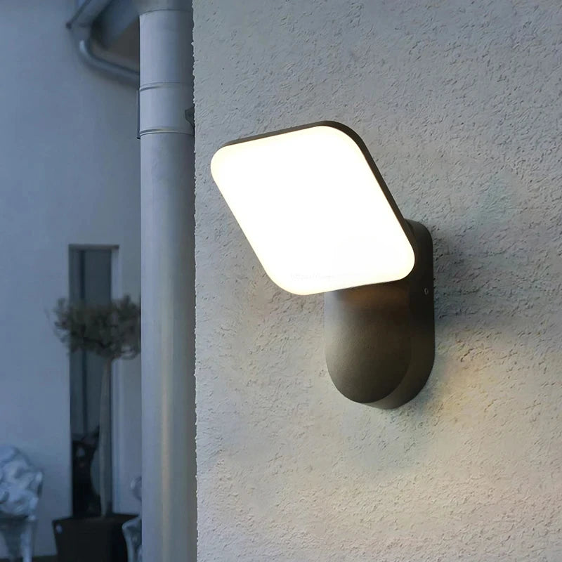 Modern Motion Sensor LED Outdoor Wall Light for Gardens and Pathways