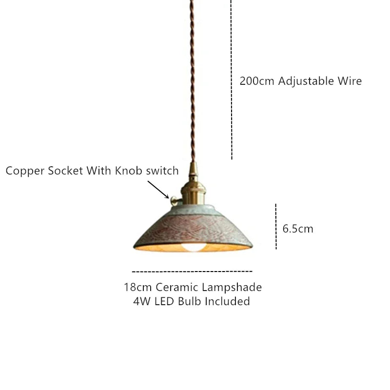 Modern Nordic Ceramic Pendant Light for Dining Rooms and Bedside Spaces