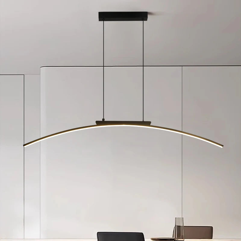 Modern Arc LED Pendant Light for Kitchen Islands and Dining Rooms