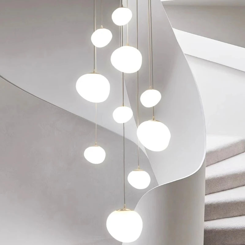 Modern Linear Chandelier for Dining Room and Living Space Illumination