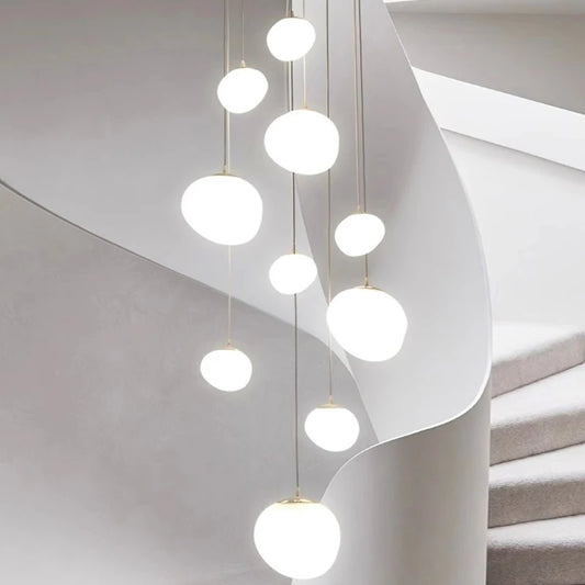 Modern Linear Chandelier for Dining Room and Living Space Illumination