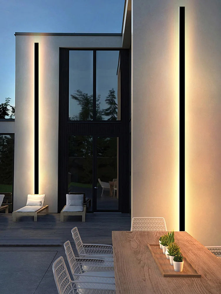 Minimalist LED Outdoor Wall Lamp for Modern Garden and Terrace Lighting