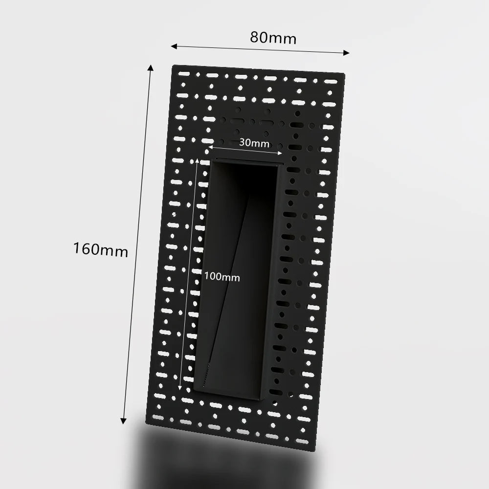 Motion Sensor Recessed Wall Light for Modern Staircases and Hallways