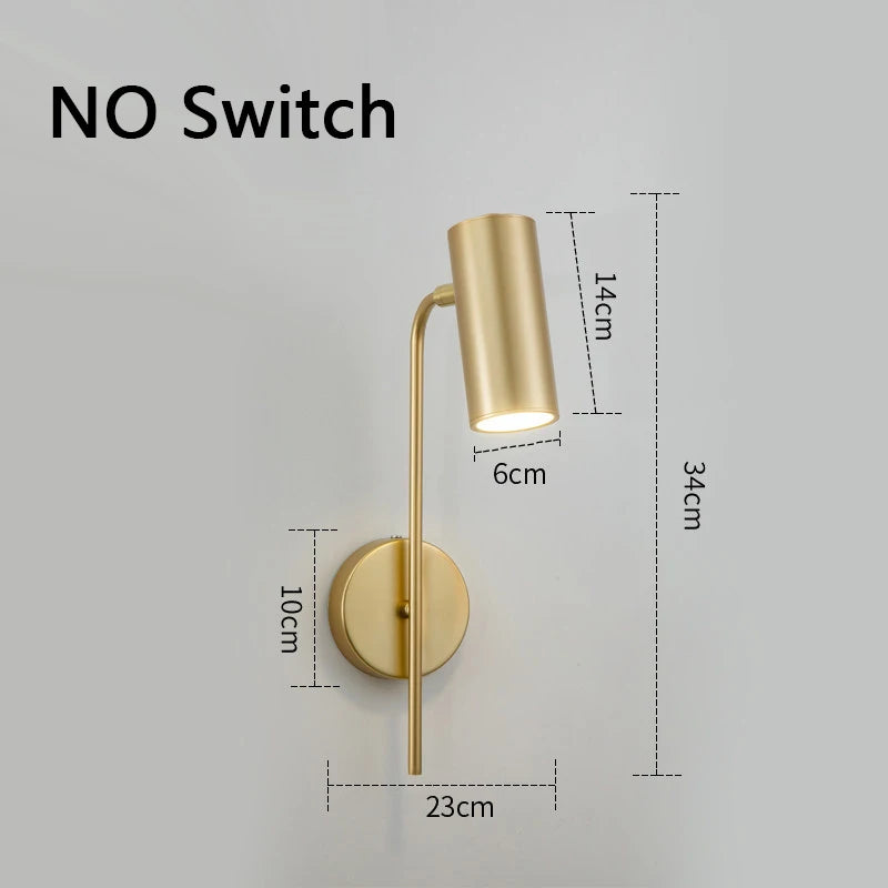 Modern Adjustable Iron Wall Sconce for Hotel Reading and Home Interiors