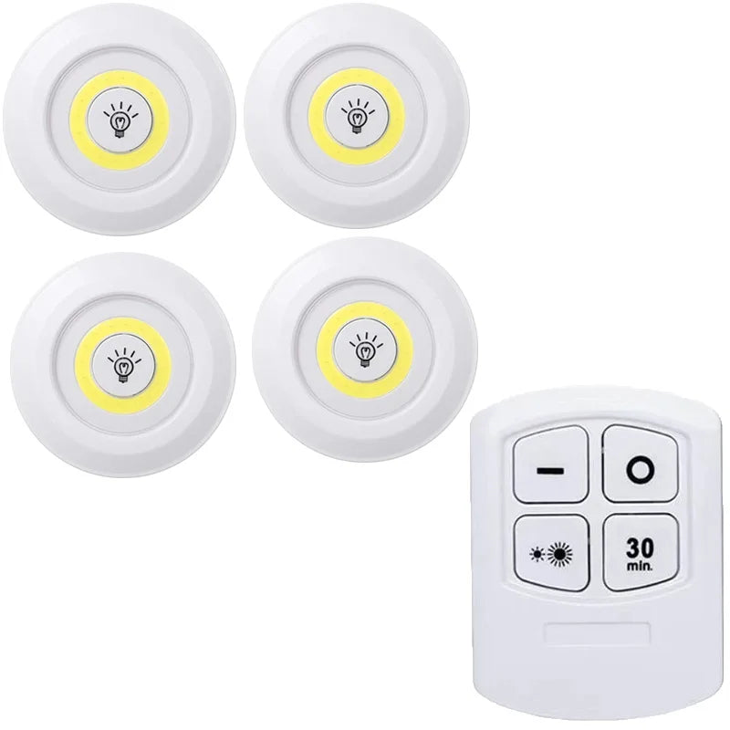 Dimmable LED Under Cabinet Light with Remote for Kitchens and Closets