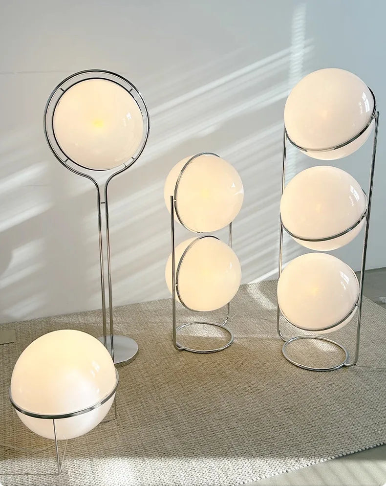 Modern LED Sphere Floor Lamp for Living Rooms and Hotel Suites