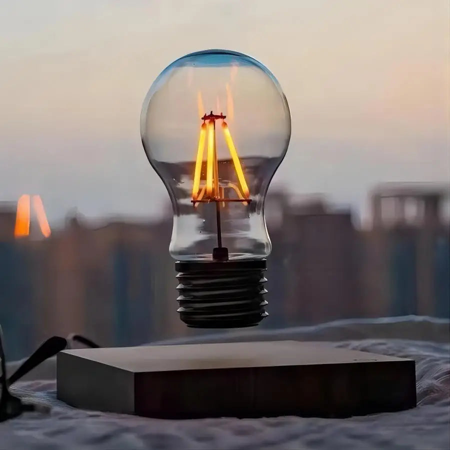 Magnetic Levitation Floating LED Bulb Table Lamp for Modern Offices and Homes