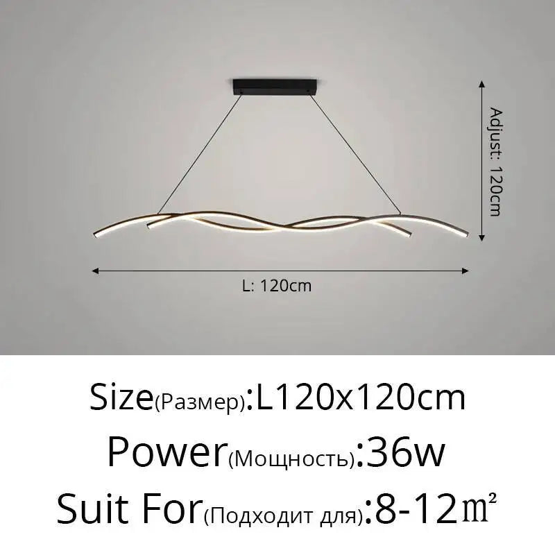 Modern Minimalist LED Pendant Light for Contemporary Restaurants and Hotels