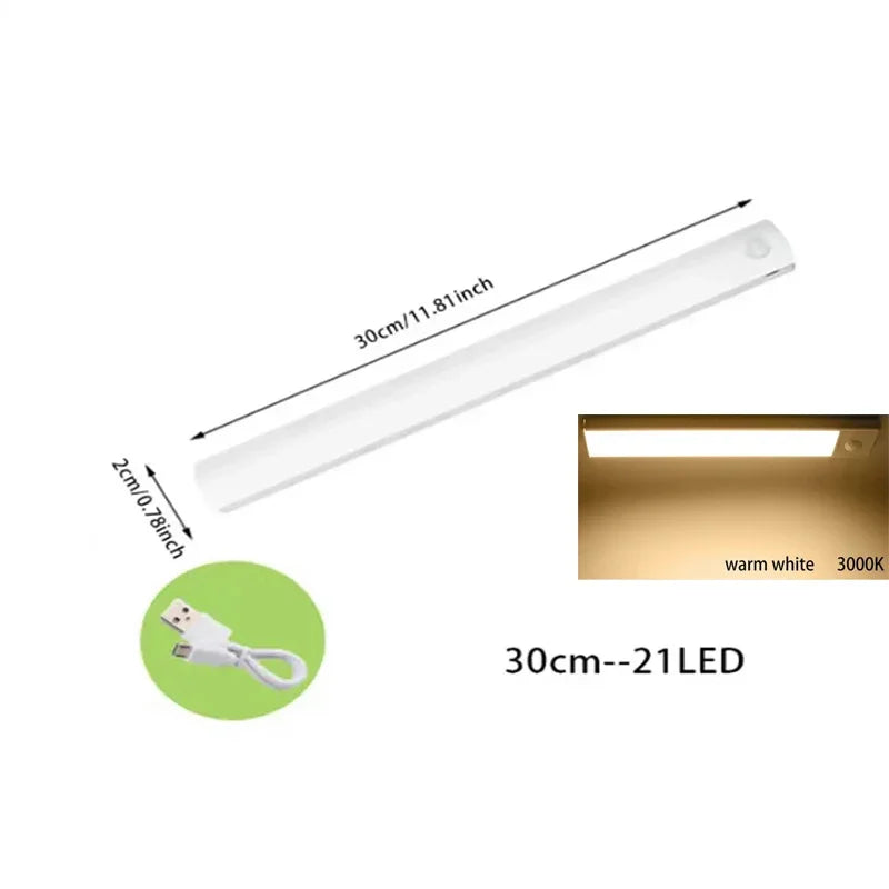 Motion Sensor LED Under Cabinet Light for Kitchens and Wardrobes