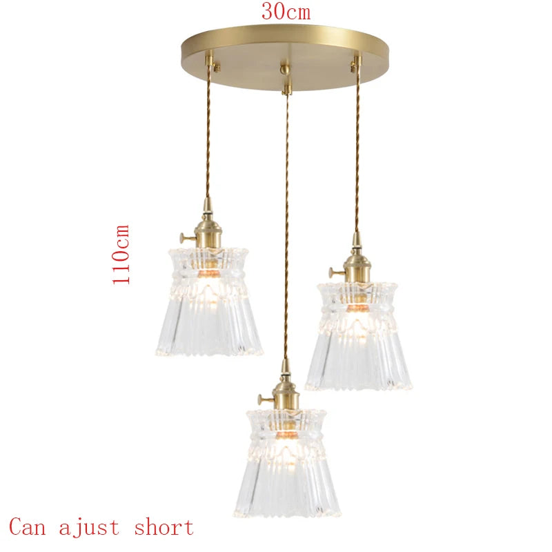 Floral Glass Pendant Light for Modern Dining Rooms and Cafes