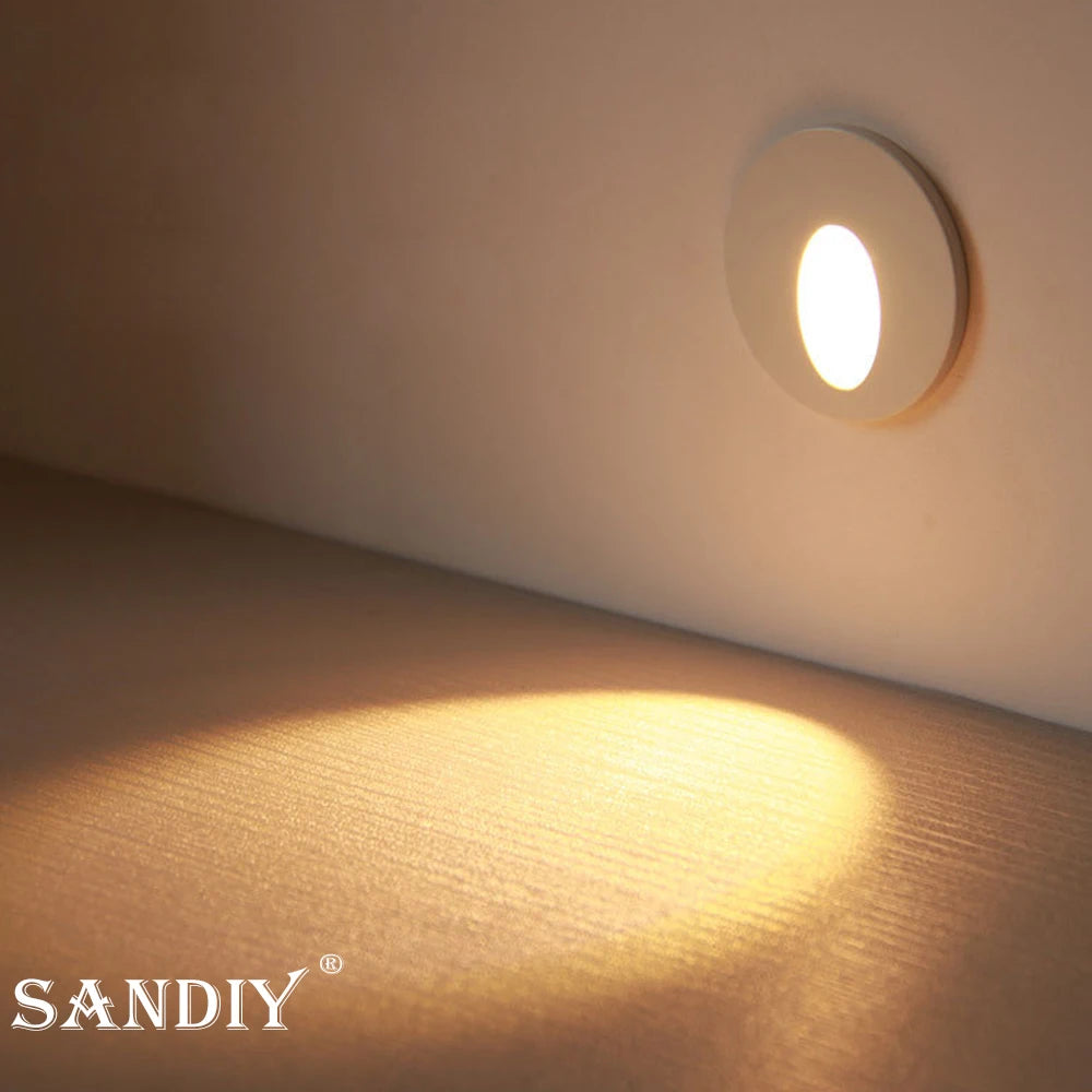 Modern Recessed LED Stair Light with Motion Sensor for Indoor and Outdoor Steps