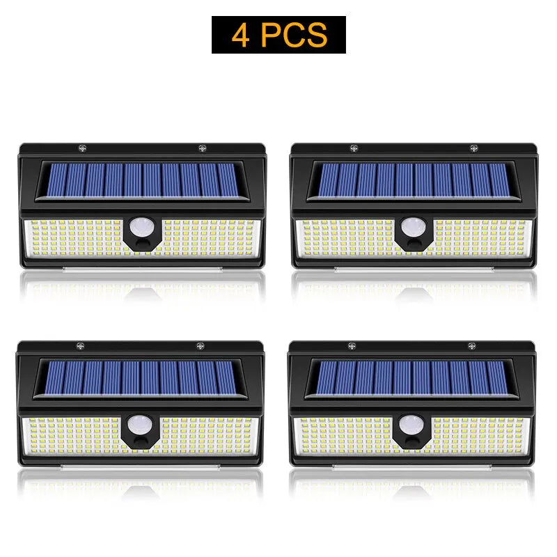 Modern Solar Motion Sensor Wall Light for Gardens and Outdoor Security