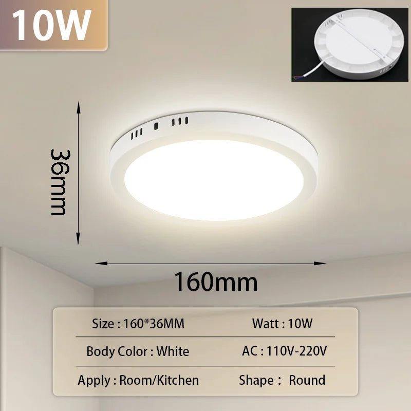 Ultra Thin LED Ceiling Light for Modern Living Rooms and Bedrooms