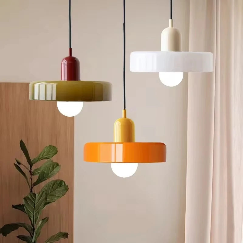Bauhaus Glass Pendant Chandelier for Stylish Dining Rooms and Cafes