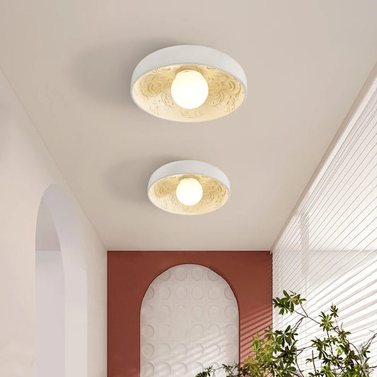 Modern French Cream Ceiling Light for Elegant Bedrooms and Hallways
