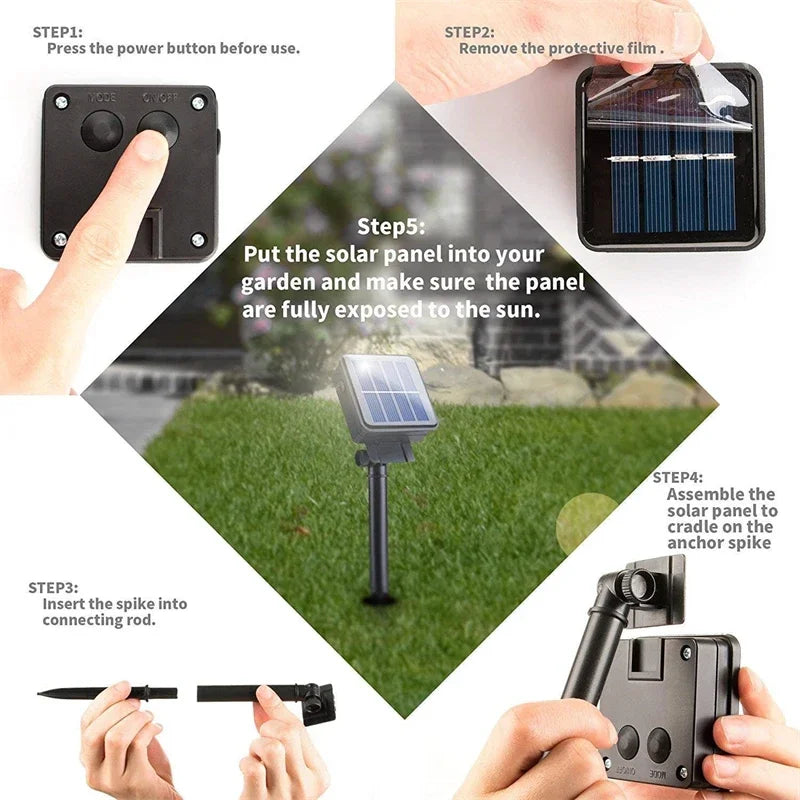 Waterproof LED Solar String Lights for Garden Patio and Wedding Decor